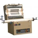 1600Degree Split Tube Furnace with Vacuum* Flanges &amp; Valves, Optional 50, 60, 80, 100 Alumina Tube - GSL-1600X-OTF
