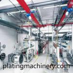 continuous selective plating production line for metal stripes