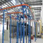 compact automatic powder coating line for cabinet