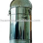 round stainless steel powder coating hopper