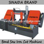 SINAIDA Brand 500*700mm Dual Column Horizontal Semi-auto Band Saw Iron Cut Machine