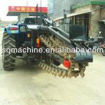 Trencher with chain for hard soil with tractor trencher in 2013