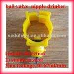 nipple drinker for chickens with ball valve