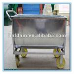 Factory Pig feed pushcart with nylon wheels