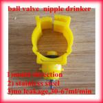 Best price chicken drinking nipple with ball valve