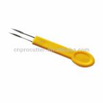 Poultry wing web piercing needle