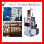 Vertical waste cloth compress baler machine
