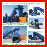 Horizontal type scrap newspaper baler machine