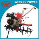 2012 Hot Mini hand tractor!! Farm Work Diesel/Gasoline Tiller with ridger anti-skid plough hoe rotary-