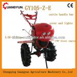 GY105-Z-E 6HP large wheel diesel cultivator agri machine with lamps