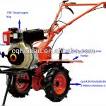 New design hot sale HT-105 6HP Multifunctional Diesel pto rotary tiller hand tractor rotary tiller