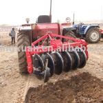 rotary-driven disc plough for paddy field cultivating