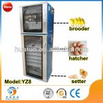 2013 newest full automatic egg incubator YZ-8 for hatching within 0-400 USD