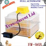 Fully Automatic 96 eggs incubator Automatic Egg Incubator for hatching eggs for Sale