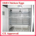 CE Approved 1848 chicken eggs Hot sale full automatic chicken incubator for sale