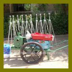 Sprinkler irrigation machine for farm watering system