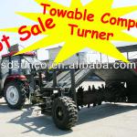 Towable Compost Turner, PTO Driven, Hydraulic Lifting