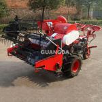 Mini combine harvester for wheat and rice