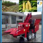 Easy operation/energy saving tractor mounted corn harvester