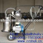 Vcuum pum[p Cow Milking machine with 1/2 buckets +0086-15838061759