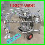 stainless steel mobile cow milking machine with factory price