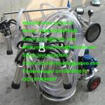 High Quality Vacuum Moving double bottle Cow Milking machine 008615238618639