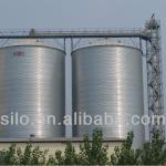 2500t galvanized steel silo for grain with flat bottom silo