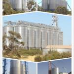 Hopper-bottom Grain storage steel silos