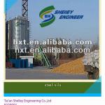 steel silo with temperature monitor system with hopper bottom 5-1250tons