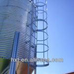 White rice storage steel silos,700 ton tank and bins on farm, grain silo