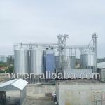 Soybean bran storage steel silos,600 ton tank and bins on farm, grain silo