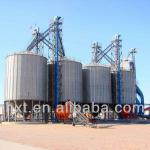 Rapeseeds storage steel silos,600 ton tank and bins on farm, grain silo
