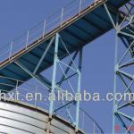 Wheat Malt storage steel silos,700 ton tank and bins on farm, grain bins
