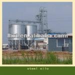 grain steel silo made of galvanized sheets with flat bottom