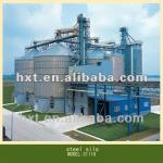 Grain storage system in flour mill, flat bottom silos,galvanized steel,hopper for corn