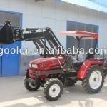 Small tractor 30HP 4WD with 4in1 assembled loader and 3PL backhoe