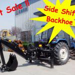Side Shift Backhoe, with PTO Hydraulic Pump
