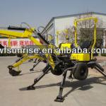 Direct factory mini excavator towable backhoe with engine