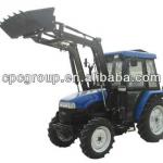 tractor loader and backhoe with mower