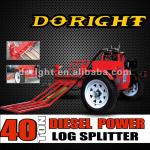 CE,EPA approved 40 tons Diesel log splitter with log lift