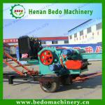 Drum wood chipper, wood chipper, wood drum chipper with feeding and discharging conveyors