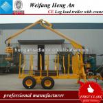 CE 5 ton log loader trailer with crane for tractor / ATV