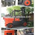 5 ton forklift truck with solid tire triple mast sideshifter