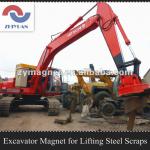 Diameter 1300 mm Magnet Excavator Lifting Scraps