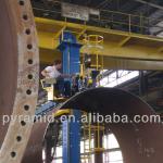 Pipe welding manipulator with roller
