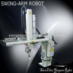 Pneumatic automatic swing robot arm