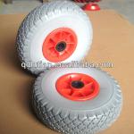 PU foam wheel 260x85mm, 10 inch pu foam wheel, flat free wheel 3.00-4-