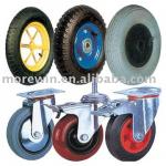 various small solid and pneumatic trolley wheels
