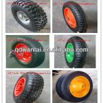 Pneumatic and solid rubber wheel