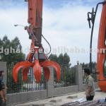 Excavator hydraulic scrap grab